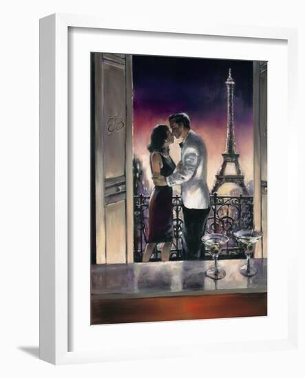 Paris Kiss-Brent Heighton-Framed Art Print