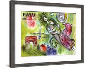 Paris, l'Opera, 1965-Marc Chagall-Framed Giclee Print