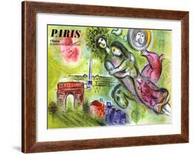 Paris, l'Opera, 1965-Marc Chagall-Framed Giclee Print