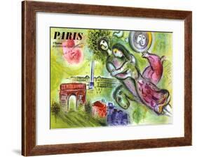 Paris, l'Opera, 1965-Marc Chagall-Framed Giclee Print