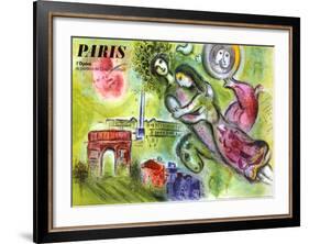 Paris, l'Opera, 1965-Marc Chagall-Framed Giclee Print
