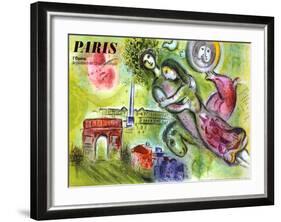 Paris, l'Opera, 1965-Marc Chagall-Framed Giclee Print