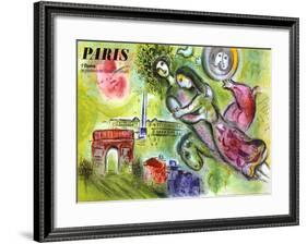 Paris, l'Opera, 1965-Marc Chagall-Framed Giclee Print