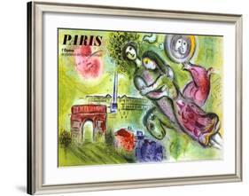 Paris, l'Opera, 1965-Marc Chagall-Framed Giclee Print