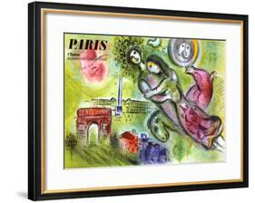 Paris, l'Opera, 1965-Marc Chagall-Framed Giclee Print