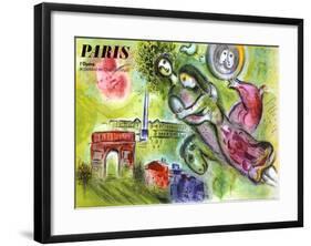 Paris, l'Opera, 1965-Marc Chagall-Framed Giclee Print