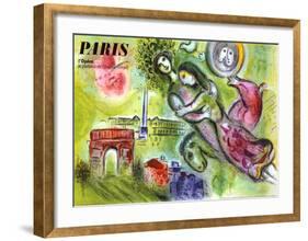Paris, l'Opera, 1965-Marc Chagall-Framed Giclee Print