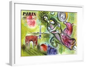 Paris, l'Opera, 1965-Marc Chagall-Framed Giclee Print