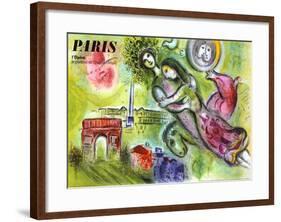 Paris, l'Opera, 1965-Marc Chagall-Framed Giclee Print