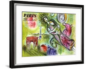 Paris, l'Opera, 1965-Marc Chagall-Framed Giclee Print