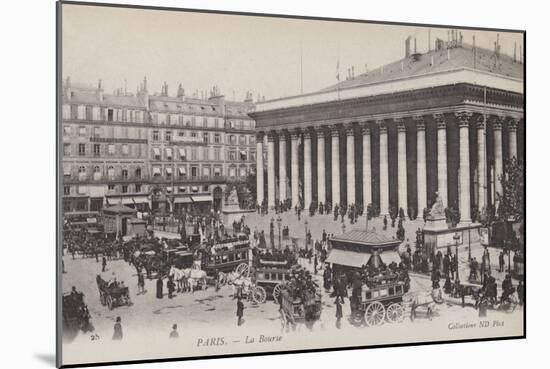 Paris, La Bourse-null-Mounted Giclee Print