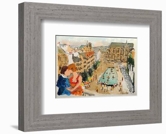 Paris, La Fontaine Stravinsky-Urbain Huchet-Framed Collectable Print