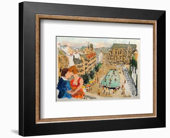 Paris, La Fontaine Stravinsky-Urbain Huchet-Framed Collectable Print