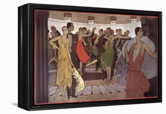 Paris la Nuit dans Un Dancing de Montmartre-Manuel Orazi-Framed Premier Image Canvas