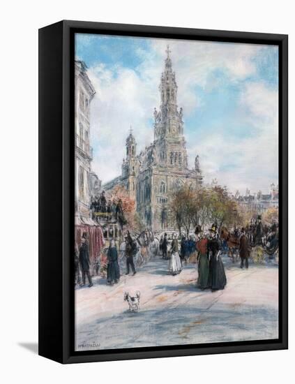 Paris, La Place De Trinite-Jean Francois Raffaelli-Framed Premier Image Canvas