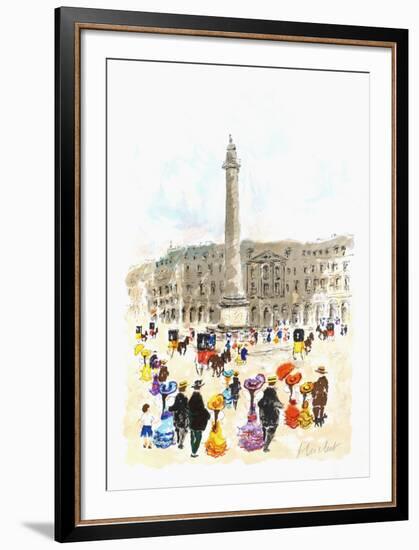 Paris, la place Vendôme II-Urbain Huchet-Framed Limited Edition