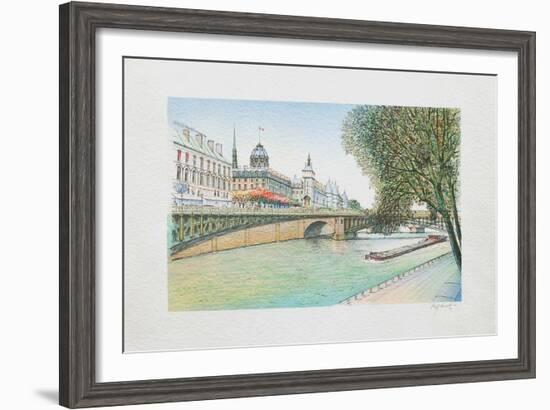 Paris, la Seine et la Conciergerie-Rolf Rafflewski-Framed Collectable Print