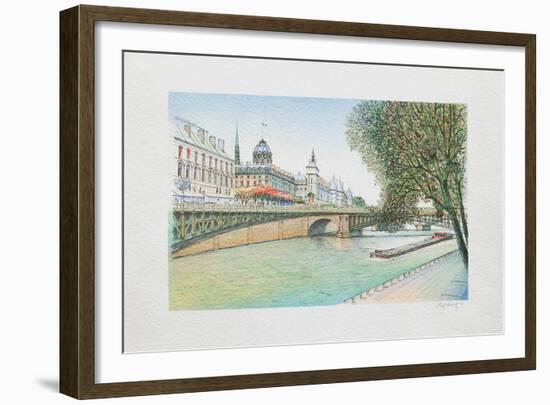 Paris, la Seine et la Conciergerie-Rolf Rafflewski-Framed Collectable Print