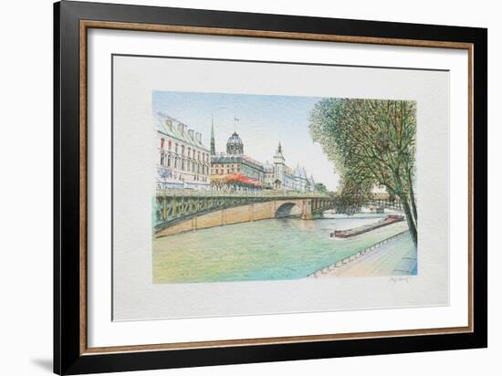 Paris, la Seine et la Conciergerie-Rolf Rafflewski-Framed Collectable Print