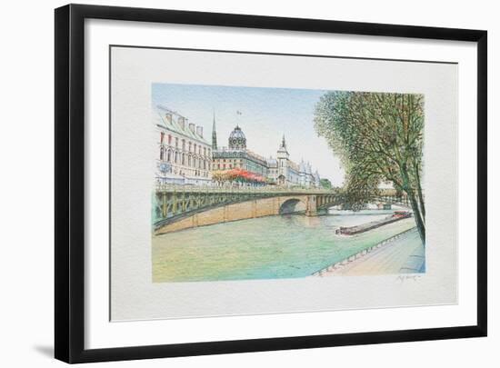 Paris, la Seine et la Conciergerie-Rolf Rafflewski-Framed Collectable Print