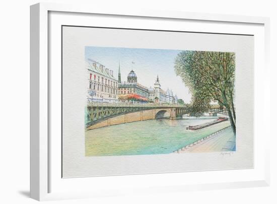 Paris, la Seine et la Conciergerie-Rolf Rafflewski-Framed Collectable Print