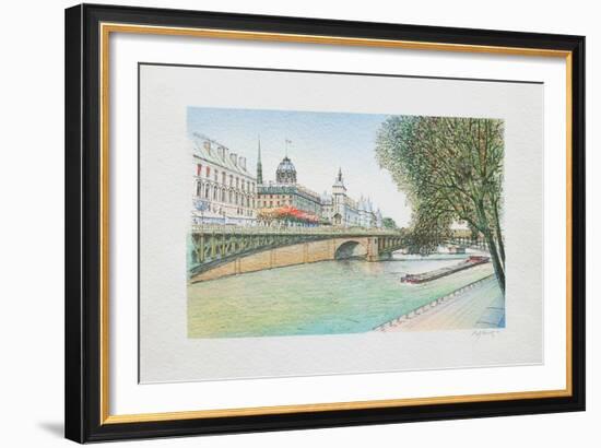 Paris, la Seine et la Conciergerie-Rolf Rafflewski-Framed Collectable Print