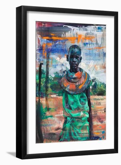 Paris Lakililie (Oil on Panel)-Aaron Bevan-Bailey-Framed Giclee Print