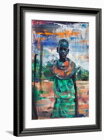 Paris Lakililie (Oil on Panel)-Aaron Bevan-Bailey-Framed Giclee Print