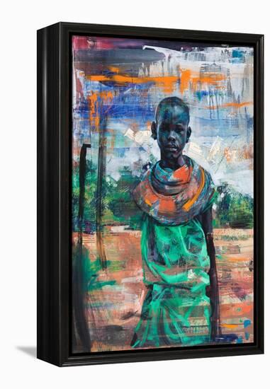 Paris Lakililie (Oil on Panel)-Aaron Bevan-Bailey-Framed Premier Image Canvas