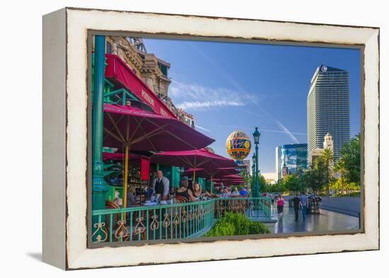 Paris Las Vegas Hotel and Casino on Left and the Cosmopolitan on Right-Alan Copson-Framed Premier Image Canvas