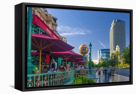 Paris Las Vegas Hotel and Casino on Left and the Cosmopolitan on Right-Alan Copson-Framed Premier Image Canvas