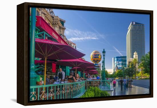 Paris Las Vegas Hotel and Casino on Left and the Cosmopolitan on Right-Alan Copson-Framed Premier Image Canvas