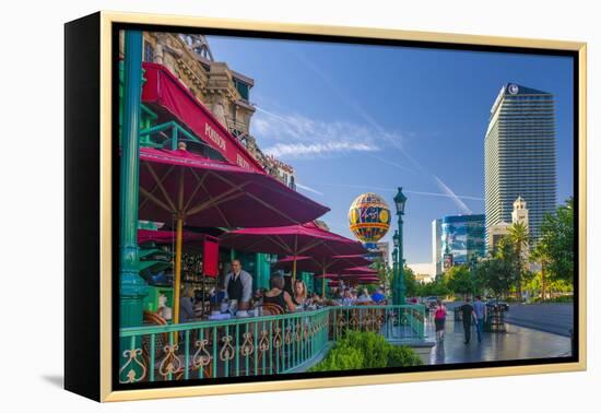 Paris Las Vegas Hotel and Casino on Left and the Cosmopolitan on Right-Alan Copson-Framed Premier Image Canvas