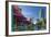 Paris Las Vegas Hotel and Casino on Left and the Cosmopolitan on Right-Alan Copson-Framed Photographic Print