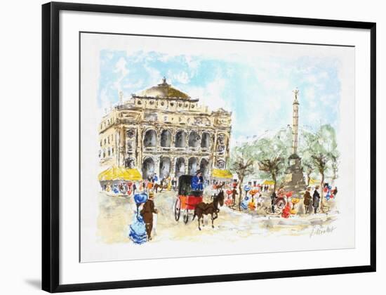 Paris, Le Châtelet-Urbain Huchet-Framed Limited Edition