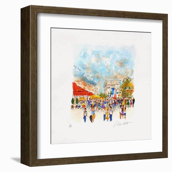 Paris, Le Fouquet'S-Urbain Huchet-Framed Collectable Print