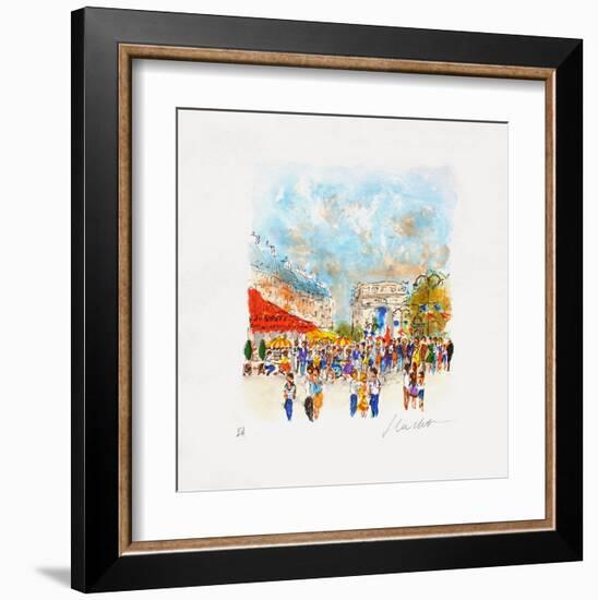 Paris, Le Fouquet'S-Urbain Huchet-Framed Collectable Print