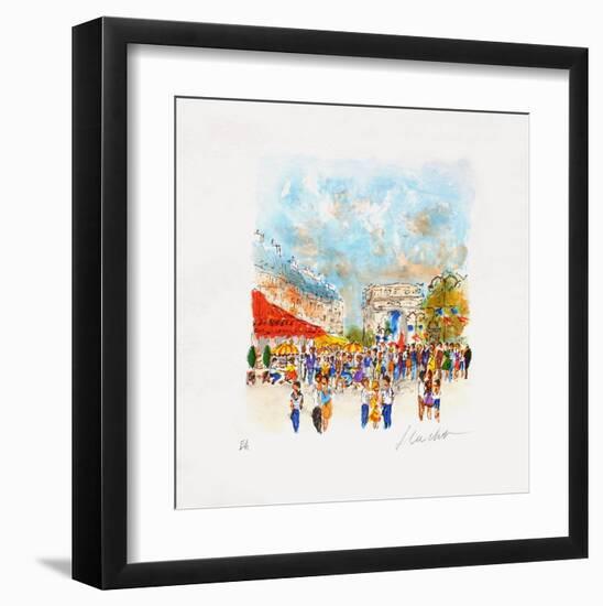 Paris, Le Fouquet'S-Urbain Huchet-Framed Collectable Print