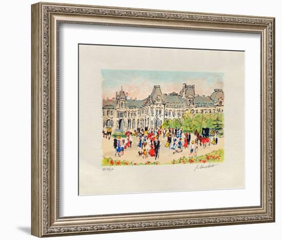 Paris, Le Louvre-Urbain Huchet-Framed Collectable Print