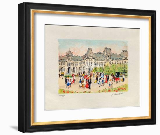 Paris, Le Louvre-Urbain Huchet-Framed Collectable Print