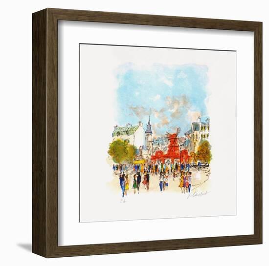 Paris, Le MouIIn Rouge Iv-Urbain Huchet-Framed Collectable Print