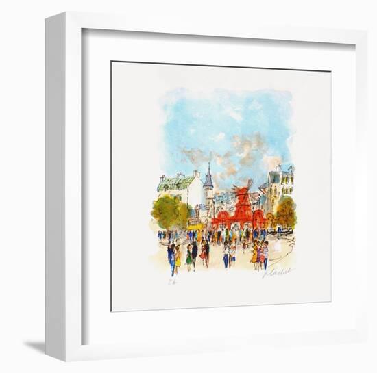 Paris, Le MouIIn Rouge Iv-Urbain Huchet-Framed Collectable Print