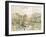 Paris Le Place Dauphine-Paul Signac-Framed Art Print