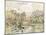 Paris Le Place Dauphine-Paul Signac-Mounted Art Print