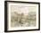 Paris Le Place Dauphine-Paul Signac-Framed Art Print