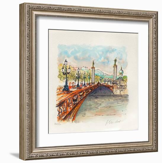 Paris, Le Pont Alexandre III-Urbain Huchet-Framed Collectable Print