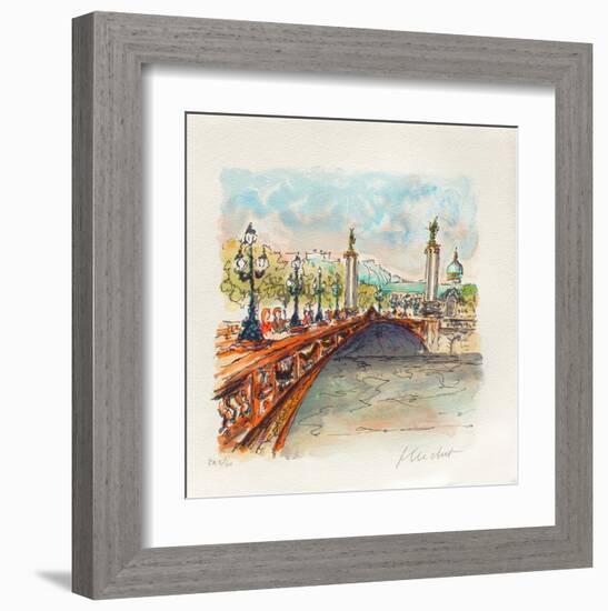 Paris, Le Pont Alexandre III-Urbain Huchet-Framed Collectable Print