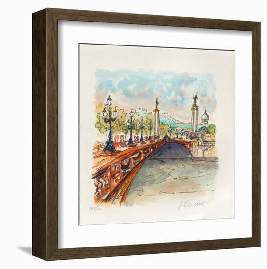 Paris, Le Pont Alexandre III-Urbain Huchet-Framed Collectable Print