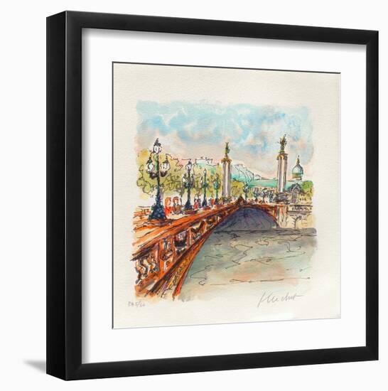 Paris, Le Pont Alexandre III-Urbain Huchet-Framed Collectable Print