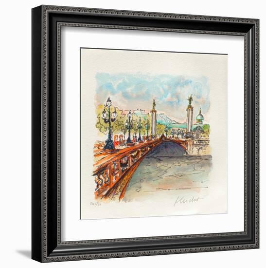 Paris, Le Pont Alexandre III-Urbain Huchet-Framed Collectable Print